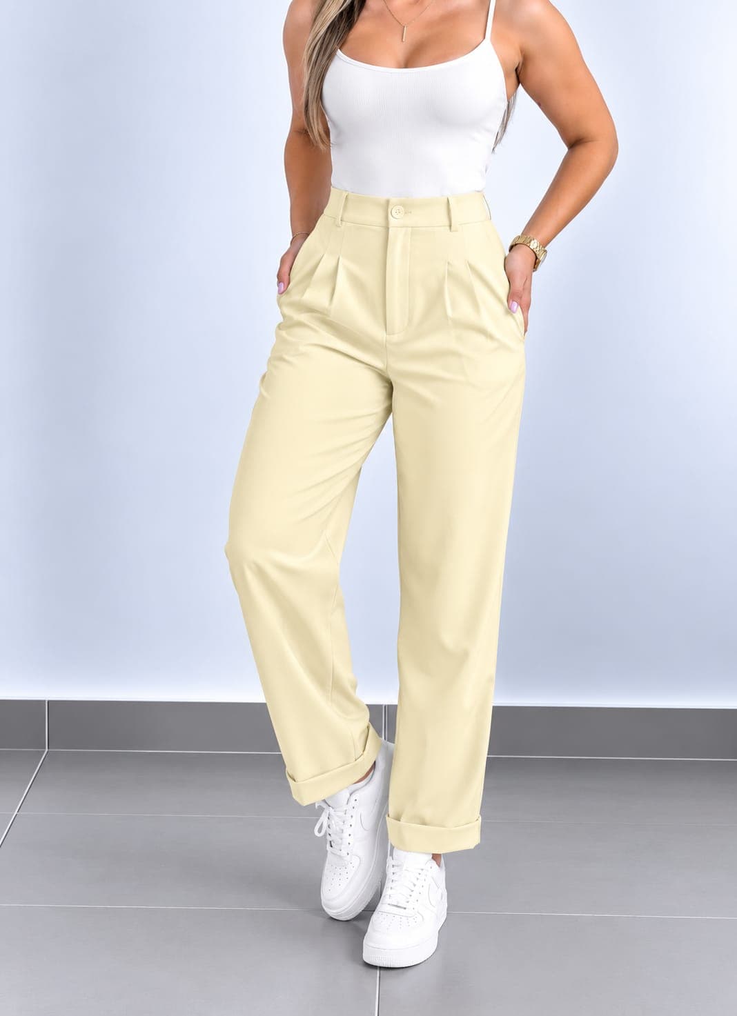 PANTALÓN GABRIELA  - PANTALÓN GABRIELA -CAMEL-LXL - Imagen 4