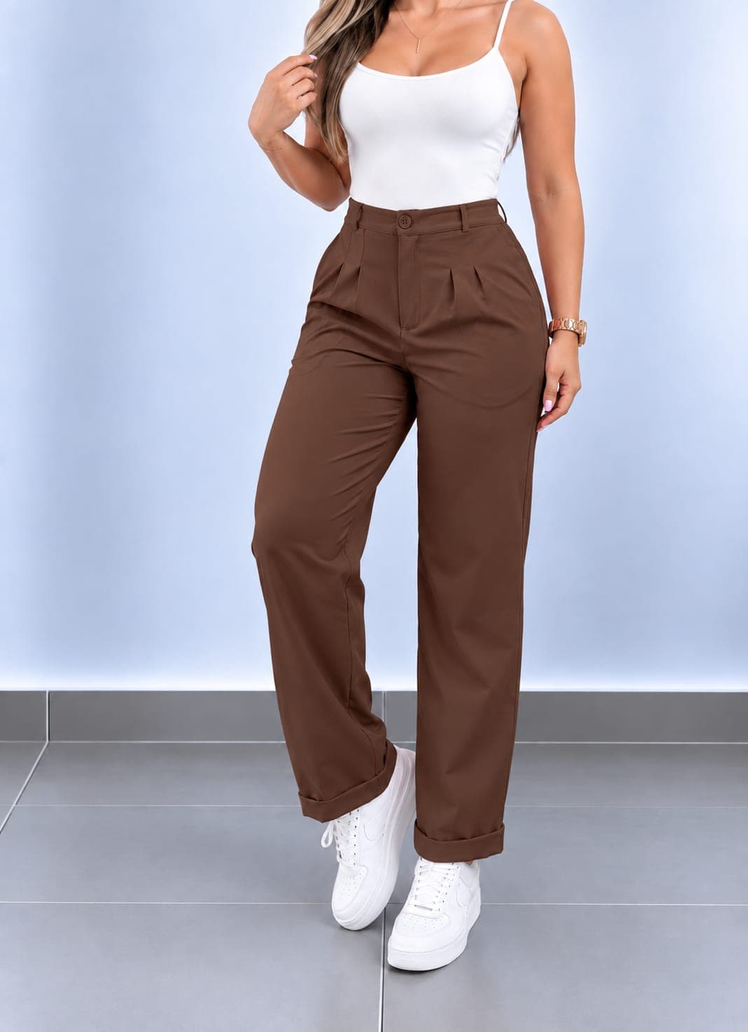 PANTALÓN GABRIELA  - PANTALÓN GABRIELA -CAMEL-LXL - Imagen 5