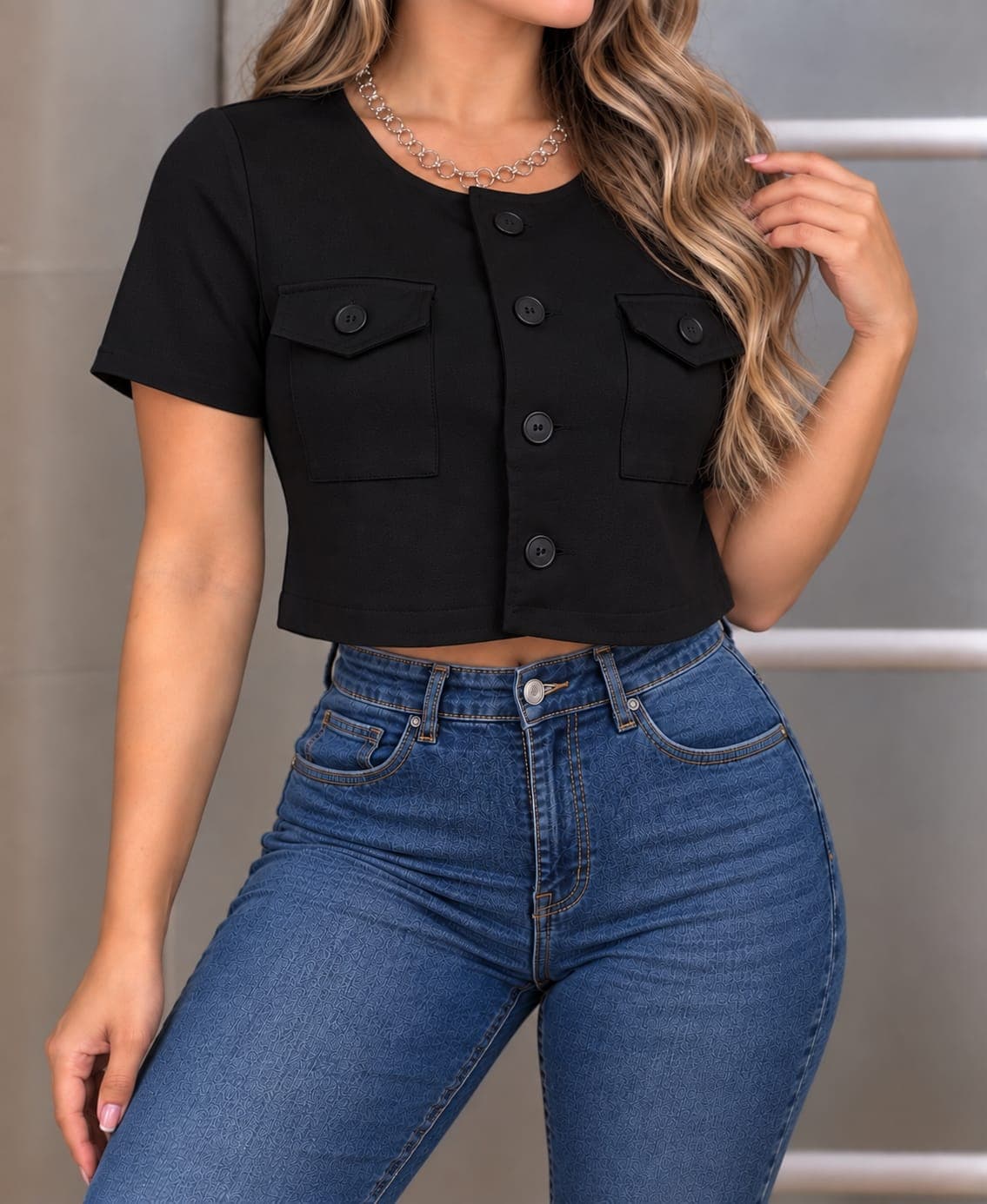 CHALECO EMILIA - CHALECO EMILIA-LXL-NEG - Imagen 1