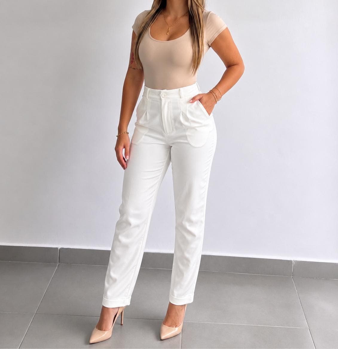 PANTALON GABRIELA - PANTALON GABRIELA -BLA-12 - Imagen 2