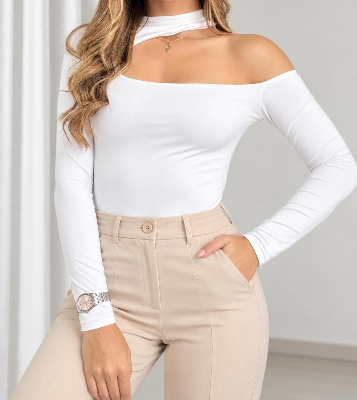 BODY LENNA - BODY LENNA-MARFIL-LXL - Imagen 1